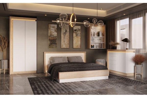 Кровать "Астра" 1,4*2,0 м с основанием ЛДСП 